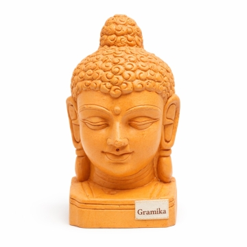Terracotta Serenity Buddha Head - Meditation and Home Sanctuary Decor