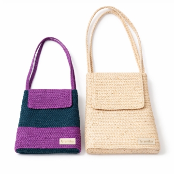 Everyday Jute Flap Shoulder Bag - Secure Commuter Carryall